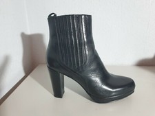PHILLIP HARDY  Damen Plateau Stiefelette  ; Gr. 39,5  schwarz ; Echtleder  neu