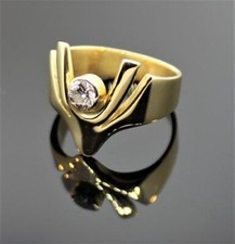 BRILLANTRING 0,25ct MASSIV