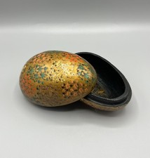 Vintage Lack Dose Ei Holz