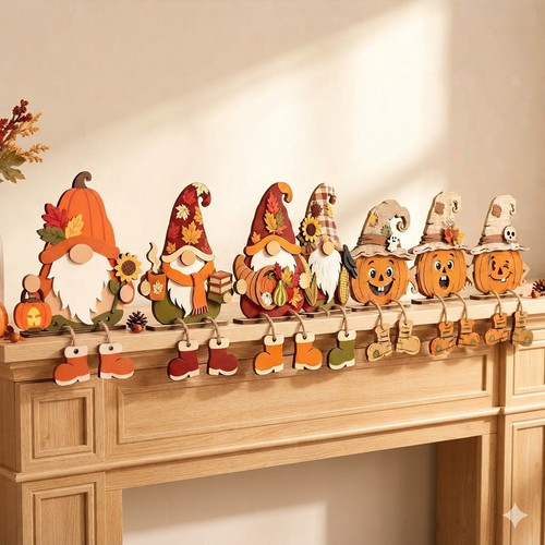 Herbstdeko holz aufsteller - herbstdeko,