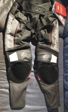 Probiker Hose Kombihose Kurz Leder PB PRX-16 Größe17  Schwarz/Weiß/Rot Louis neu