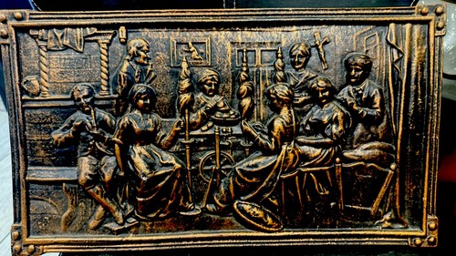 Relief wandbild metallplatte - wandbild,