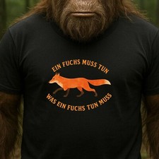 Herren shirt lustiger fuchs - t-shirt,