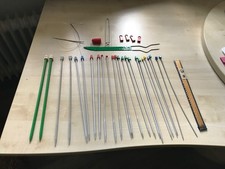 Stricknadeln Konvolut incl. 2 Aufbewahrungsboxen und Zubehör