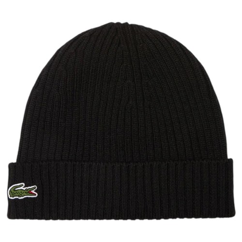Lacoste gerippte wollmütze - gerippte,