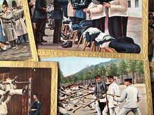 Kosmos SCHUTZ UND WEHR FÜR FRIEDE UND EHR Lot6 Sammelbilder Nr: 2, 3, 4, 5, 7, 9