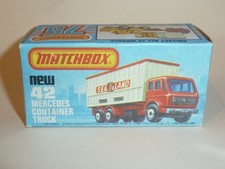 MATCHBOX SUPERFAST MERCEDES CONTAINER TRUCK No. 42, Original Box