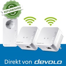 devolo Magic 1 WiFi mini Powerline 1200 Mbps Mesh WLAN Verstärker 3x Adapter