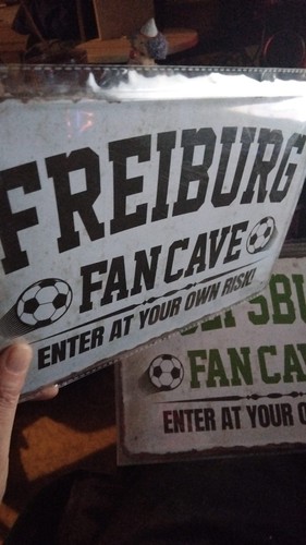 Blechschild fußball verein - blechschild,,