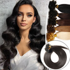 200 Strähnen Bonding Extensions Echthaar 1g DICK Keratin Haarverlängerung Fusion