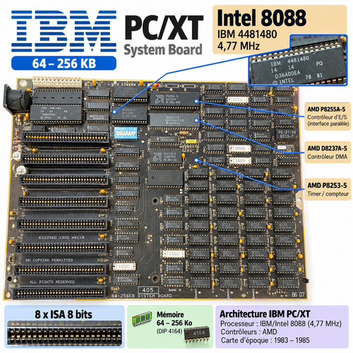 Ibm 5160 mainboard - ibm, pc