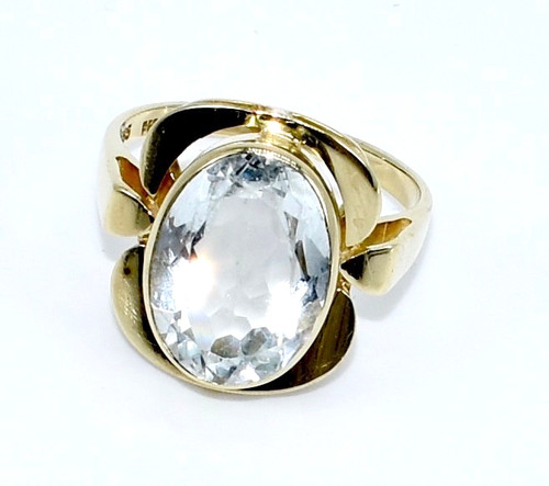 Aquamarinring 585 14k - aquamarinring, ct.,