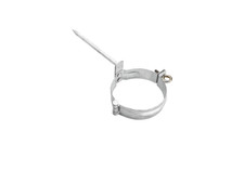 Regenrohrschelle Rohrschelle Schelle verz.mit Stift 140mm Fallrohr 60 76 87 100.