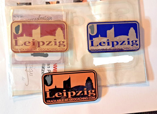 Leipzig skyline geocoin - leipzig,