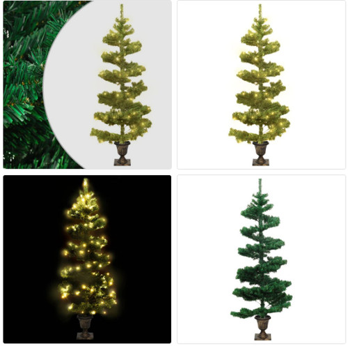 Weihnachtsbaum grün weiß - weihnachtsbaum, grün/weiß