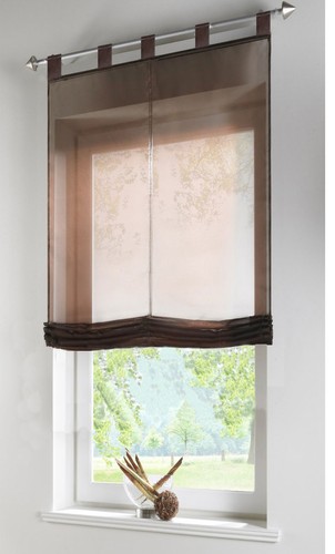 Raffrollo transparent uni aus - uni,