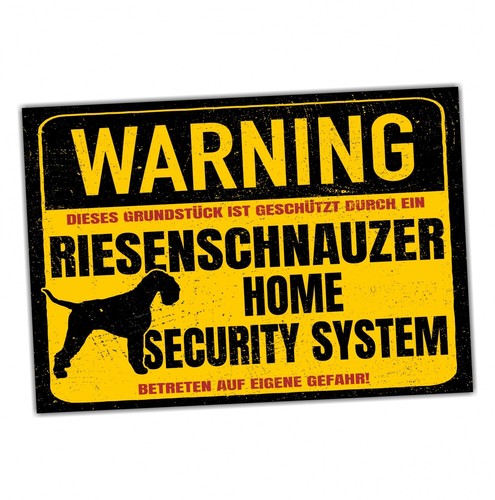 Schild riesenschnauzer - schild,