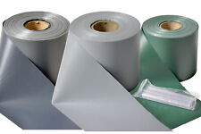 Sichtschutzstreifen Doppelstabmatten Zaunblende Blickstopp 35m/70m grün/grau