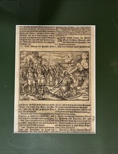 Lutherbibel Original Seite - Kupferstich in MuseumsPassepartout um 1700