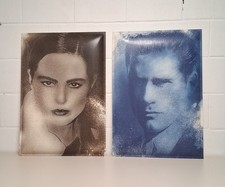 2 POP ART Bilder ~ AUDREY HEPBURN + JAMES DEAN ~ Größe 88 x 61 cm ~ Transparent