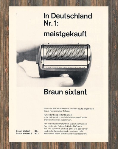 Braun sixtant reklame - braun,