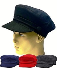 Fiddler Breton Cap Mütze 70% Wolle Fischer Matrose Kahn Herren Damen Kinder
