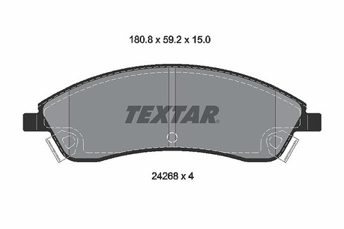 Textar bremsbelagsatz - textar,
