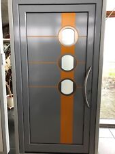 Aluminium-Haustüranlage inkl. 3 satinierten Lichtauschnitten 