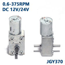0.6RPM-375RPM Metall Getriebemotor DC 12V / 24V Schneckengetriebe Motor JGY370