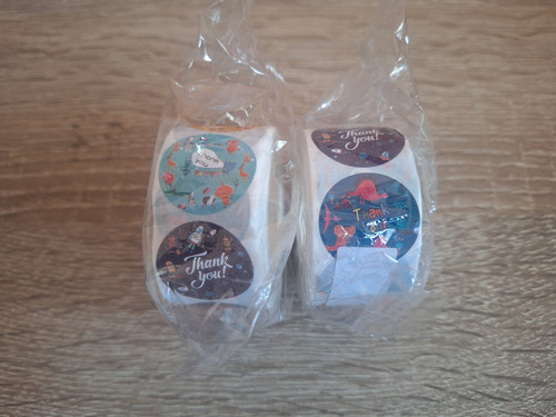 100 bunte sticker - x,