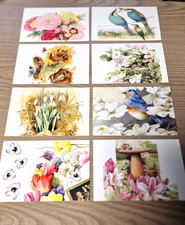 8 Marjolein Bastin Postkarten - wunderschöne gemalte Karten - Set 6