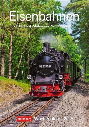 Eisenbahnen wochenplaner 2025 - eisenbahnen,