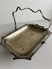 Alter Blumen Obst Korb Messing