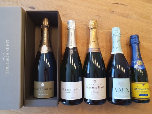 5er set champagner louis - champagner,