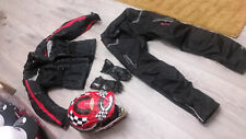 Damen Motorradkombi mit Helm, Handschuhen und Brille Jacke Gr.S Hose gr. l