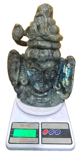 Lord shiva statue labradorit - shiva,