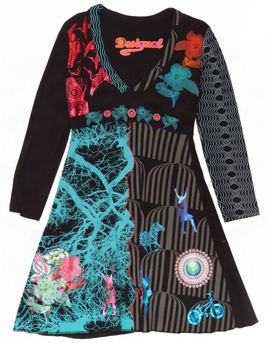 Desigual damen langarm grafik - damen,
