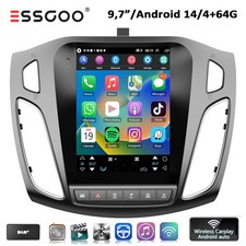 DAB+ Für Ford Focus MK3 2012-2018 4+64G Android14 CarPlay Autoradio GPS Navi RDS