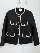 H&M Bouclejacke GR XS Schwarz