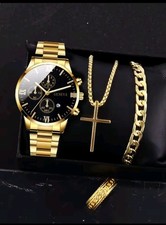 4-teiliges Herren-Uhrenset