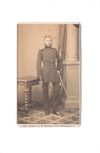 Wallnau cdv foto soldat mit - wallnau,