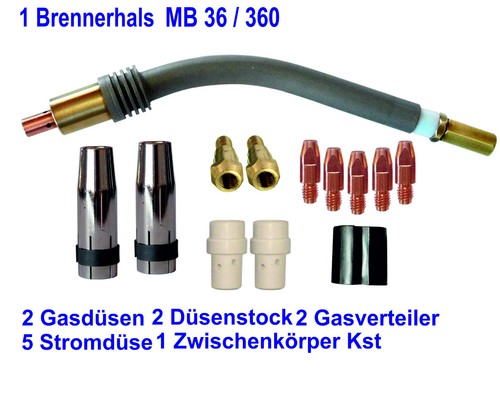 Brennerhals mb36 reparatur - reparatur, set