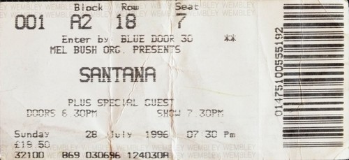 Santana wembley 1996 original - santana.,