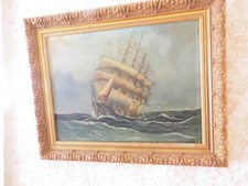 Marinemotiv mit Schiff Antike