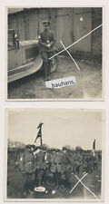 2 x Foto Soldaten-Bund, Soldaten, PKW 30er Jahre (828a)