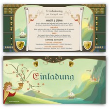 Einladungskarten Mittelalter