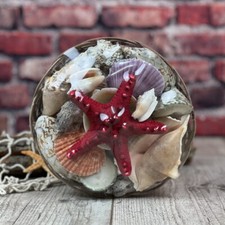 Muschelkorb 20cm mit roten