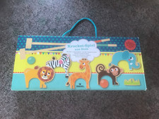 Moses Krocket-Spiel mit Tierfiguren aus Holz