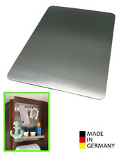 Edelstahl Magnettafel 30x30cm - super flach - ideal für Van, Camper, Wohnmobil 