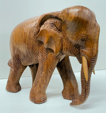 Vintage Holz Elefant Skulptur